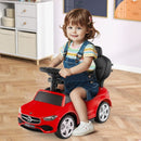 3-in-1 Toddler Push Car with Adjustable Canopy – Red