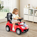 3-in-1 Toddler Push Car with Canopy, Lights and Music – Red