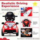 3-in-1 Toddler Push Car with Canopy, Lights and Music – Red