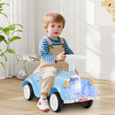 Classic Toddler Ride-On Car with Headlight and Horn – Blue