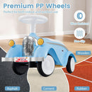 Classic Toddler Ride-On Car with Headlight and Horn – Blue