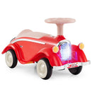 Classic Toddler Ride-On Car with Headlight and Horn – Red