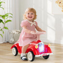 Classic Toddler Ride-On Car with Headlight and Horn – Red
