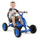 Kids Pedal Go Kart with Handlebars and Adjustable Seat – Navy