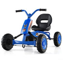 Kids Pedal Go Kart with Handlebars and Adjustable Seat – Navy