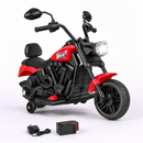 Baby Direct 6V Kids Electric Motorcycle with Detachable Training Wheels and Music in Red