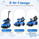 Toyota Licensed 3-in-1 Toddler Push Car – Blue