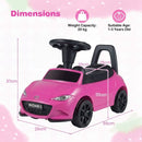 Mazda Licensed Toddler Push Car with Storage – Pink