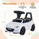 Mazda Licensed Toddler Push Car with Storage – White