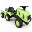Toddler Ride-On Tractor with Trailer and Garden Tools – Green