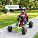 Kids Pedal Go Kart with Clutch Lever and Adjustable Seat – Green