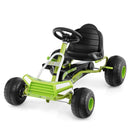 Kids Pedal Go Kart with Clutch Lever and Adjustable Seat – Green