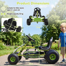 Kids Pedal Go Kart with Clutch Lever and Adjustable Seat – Green