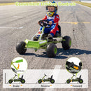 Kids Pedal Go Kart with Clutch Lever and Adjustable Seat – Green