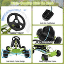 Kids Pedal Go Kart with Clutch Lever and Adjustable Seat – Green