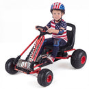 High-Back Kids Pedal Go-Kart with Two-Position Seat – TQ10499RE