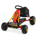 Ribbed-Seat Kids Pedal Go-Kart with Two-Position Seat – TQ10500RE