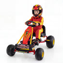 Ribbed-Seat Kids Pedal Go-Kart with Two-Position Seat – TQ10500RE