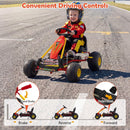 Ribbed-Seat Kids Pedal Go-Kart with Two-Position Seat – TQ10500RE