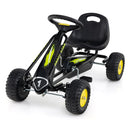 Compact Kids Pedal Go Kart with Adjustable Seat – Black