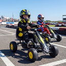 Compact Kids Pedal Go Kart with Adjustable Seat – Black