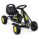 Compact Kids Pedal Go Kart with Adjustable Seat – Black