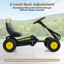 Compact Kids Pedal Go Kart with Adjustable Seat – Black