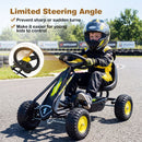 Compact Kids Pedal Go Kart with Adjustable Seat – Black