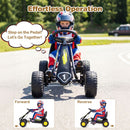 Compact Kids Pedal Go Kart with Adjustable Seat – Black