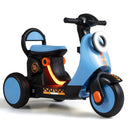 6V Kids Three-Wheel Motorcycle with Light-Up Deck – Blue