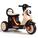 6V Kids Three-Wheel Motorcycle with Light-Up Deck – Khaki