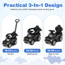 Ford Licensed 3-in-1 Toddler Push Car with Lights – Black