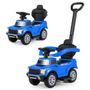 Ford Licensed 3-in-1 Toddler Push Car with Lights – Blue