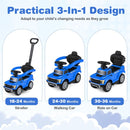 Ford Licensed 3-in-1 Toddler Push Car with Lights – Blue