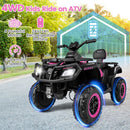 24V Two-Seater Kids Electric Quad Bike – Pink