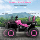 24V Two-Seater Kids Electric Quad Bike – Pink