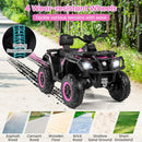 24V Two-Seater Kids Electric Quad Bike – Pink
