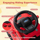 Ford Licensed Kids Push Truck with Detachable Trailer – Red