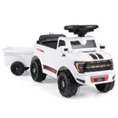 Ford Licensed Kids Push Truck with Detachable Trailer – White