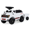 Ford Licensed Kids Push Truck with Detachable Trailer – White