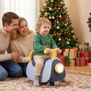 Toddler Push Car with Headlight and Music – Blue