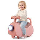 Toddler Push Car with Headlight and Music – Pink