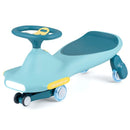 Kids Wiggle Car with Light-Up Wheels and Music – Blue