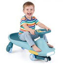 Kids Wiggle Car with Light-Up Wheels and Music – Blue