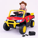 Baby Direct 12V Kids Ride on Car with Dual 50W Motors and Remote Control for Kids in Red