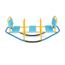Three-Seat Kids Metal Rocking Seesaw – Blue