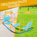 Three-Seat Kids Metal Rocking Seesaw – Blue