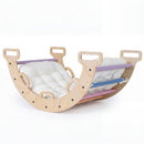 Wooden Climbing Arch and Rocker with Cushion – Multicolour