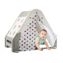 Triangle Climber with Play Tent and Drawing Board – Grey & White
