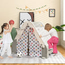 Triangle Climber with Play Tent and Drawing Board – Grey & White